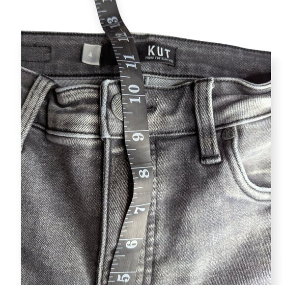 Kut From the Kloth High Rise Connie Fab AB Ankle Skinny Dark Gray Jeans Size 4 - Picture 14 of 16
